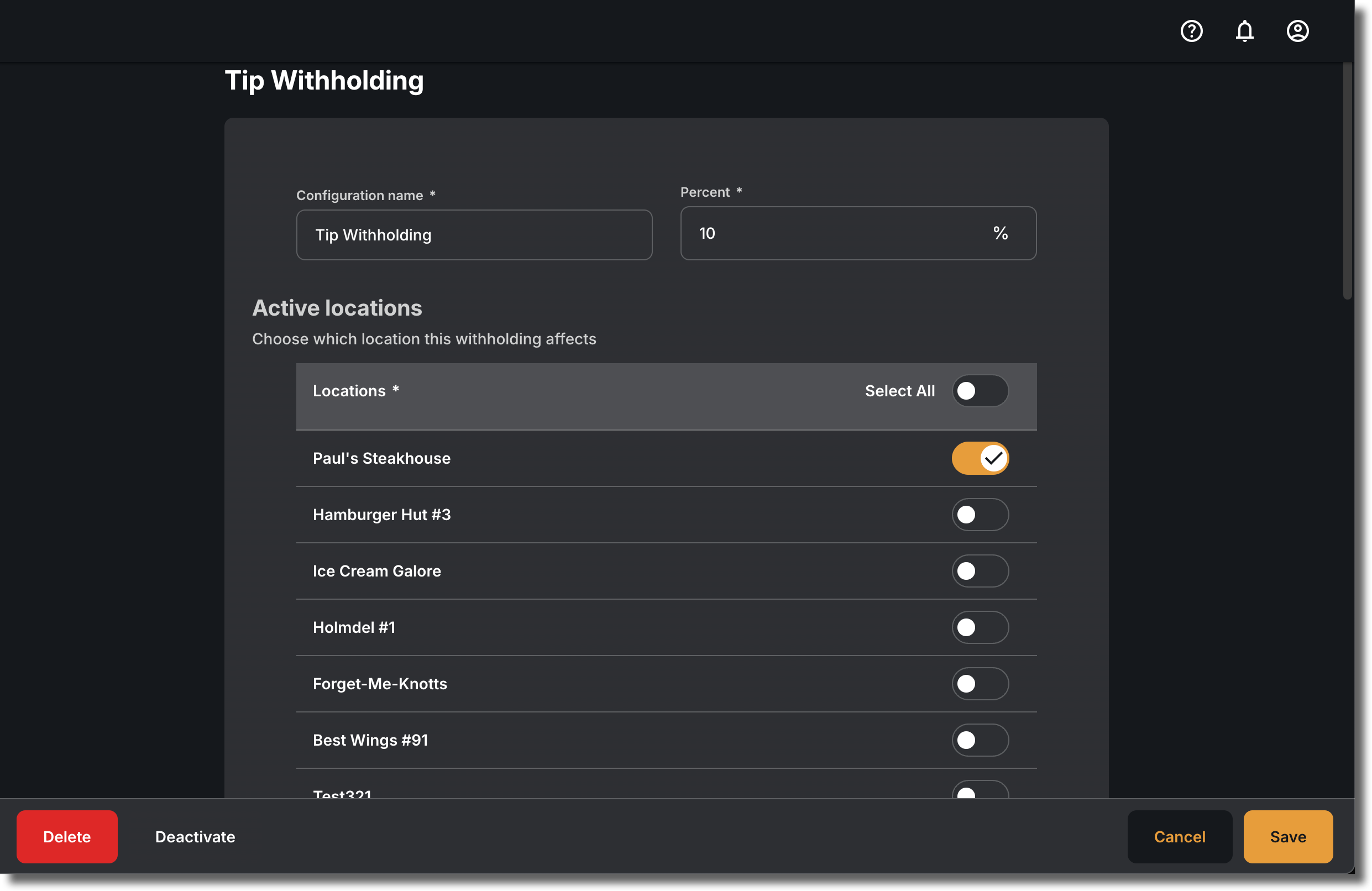 Edit Configuration