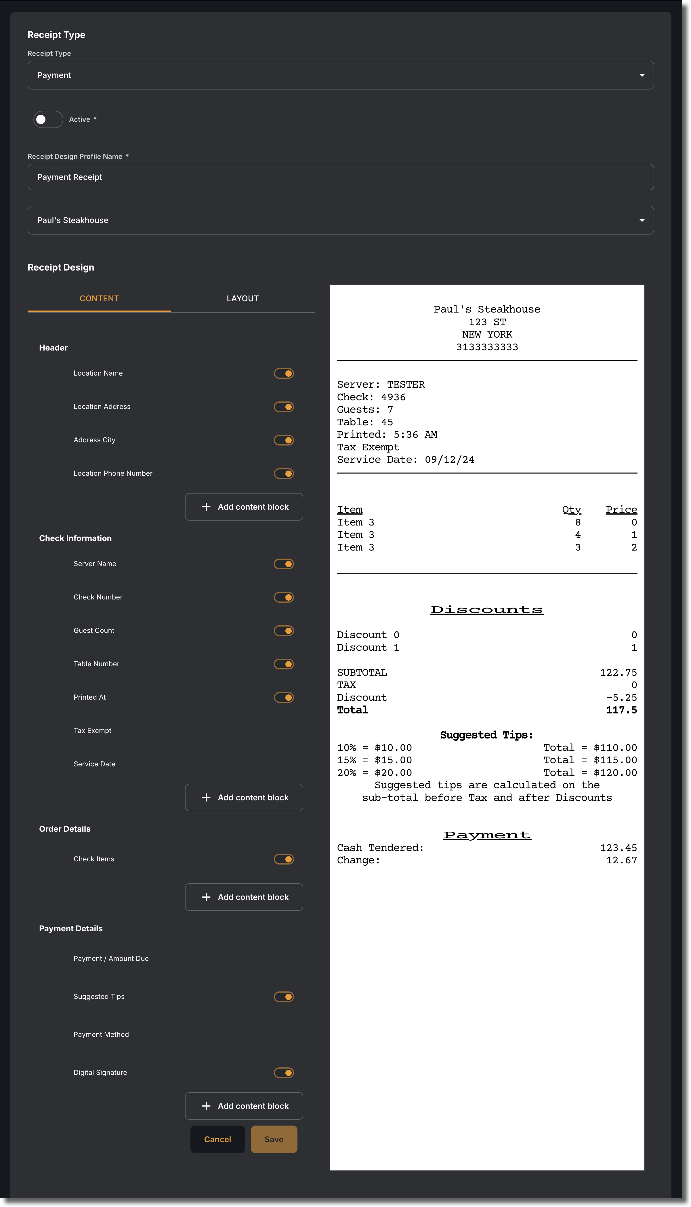 Entire Payment Receipt