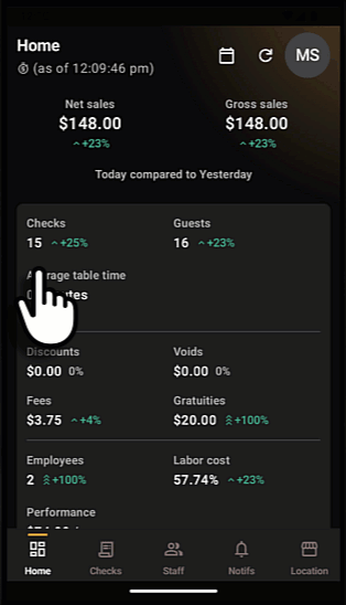 Turn off online ordering animation