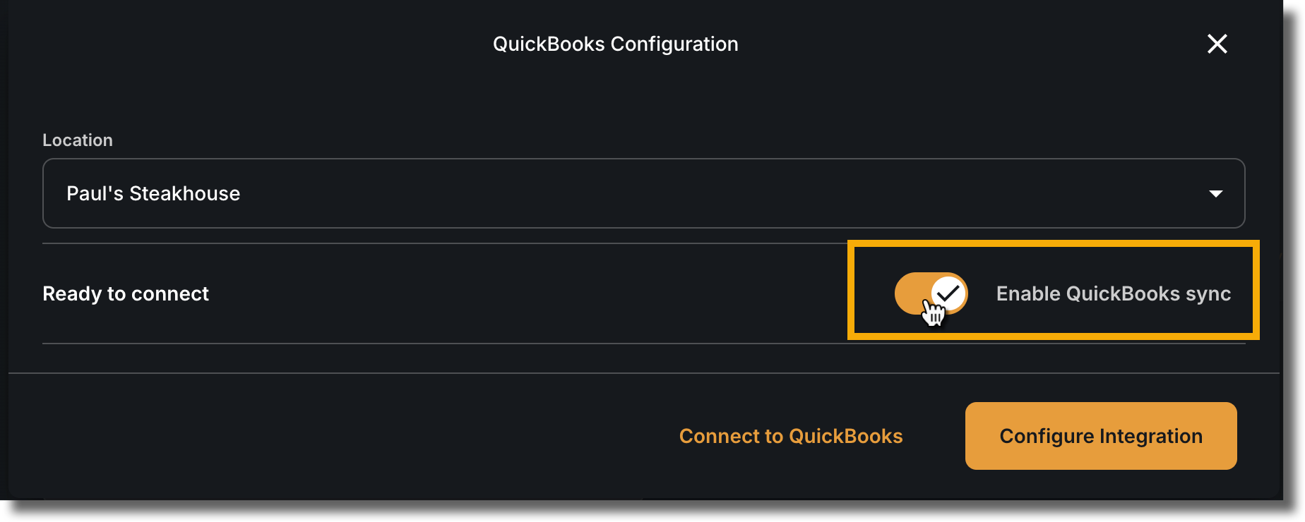 Slide the daily sync toggle to active